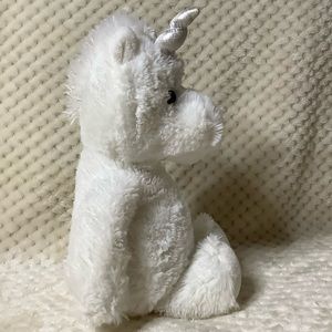 AURORA WORLD Cuddly Friends White Unicorn Plush Silver Horn Stuffed Animal Toy
